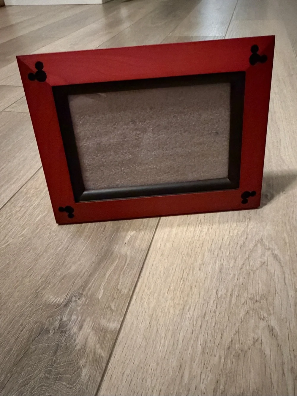 Walt Disney World Parks Mickey Mouse Beveled Wood 4x6 Cherry Frame